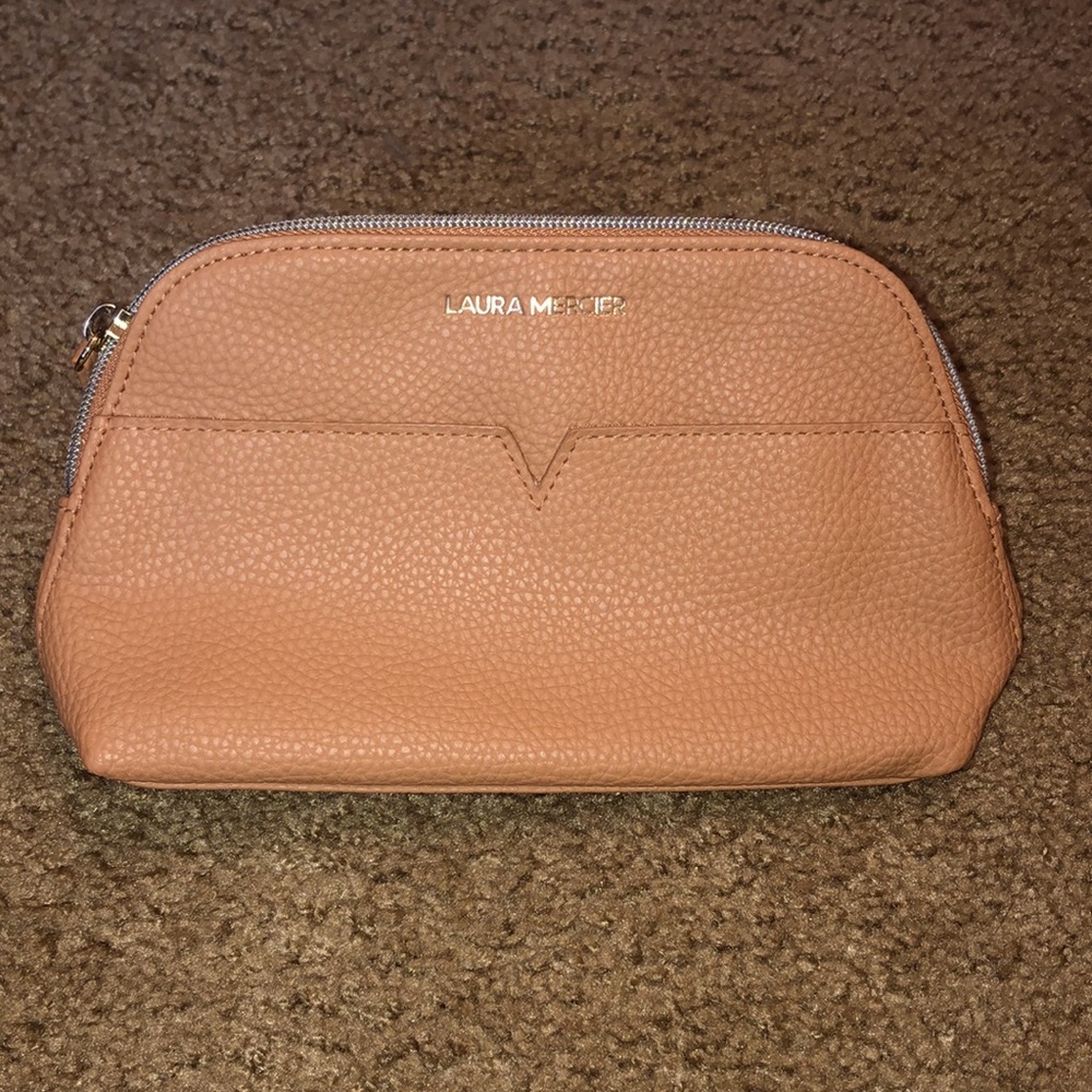 BRAND NEW Laura Mercier Nude colored Makeup Bag